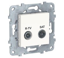Механизм розетки R-TV/SAT UNICA NEW проходная бел. SchE NU545618