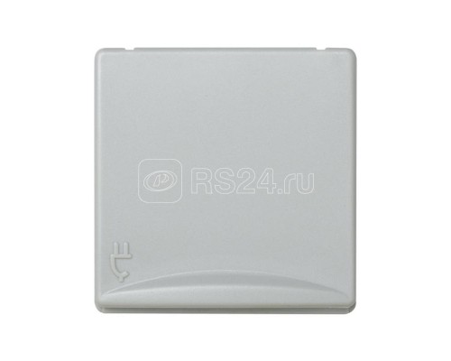 Механизм розетки Simon27 16А 250В 2P+E с защ. крышкой защ. шторки винт. зажим сер. Simon 27490-37
