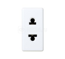 Механизм розетки Simon27 16А 250В 2P евро.-амер. станд. узкая бел. Simon 27438-34