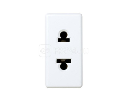Механизм розетки Simon27 16А 250В 2P евро.-амер. станд. узкая бел. Simon 27438-34