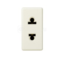 Механизм розетки Simon27 16А 250В 2P евро.-амер. станд. узкая сл. кость Simon 27438-31