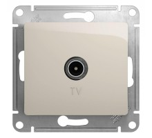 Механизм розетки TV 1-м СП Glossa проходной 4DB молоч. SchE GSL000992