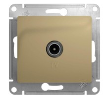 Механизм розетки TV 1-м СП Glossa проходной 4DB титан SchE GSL000492