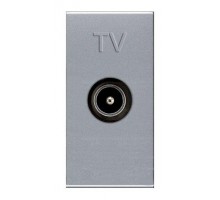 Механизм розетки TV 1мод. Zenit простой серебр. ABB 2CLA215070N1301