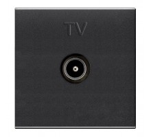 Механизм розетки TV 2мод. Zenit простой антрацит ABB 2CLA225070N1801