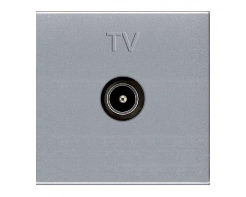 Механизм розетки TV 2мод. Zenit простой серебр. ABB 2CLA225070N1301