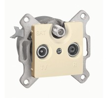 Механизм розетки TV-FM-SAT 1-м СП Cariva звезда 1.5дБ 2150МГц сл. кость Leg 773735