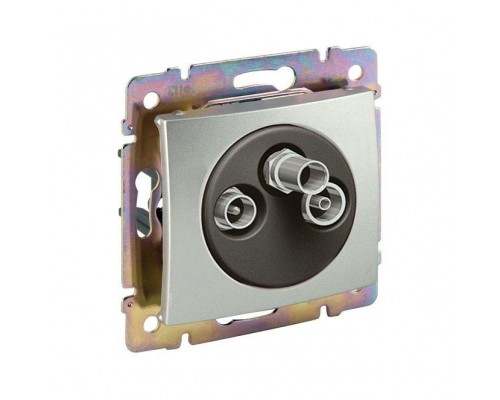 Механизм розетки TV-FM-SAT СП Valena звезда алюм. Leg 770135