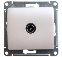 Механизм розетки TV Glossa 4DB проходной перламутр SchE GSL000692