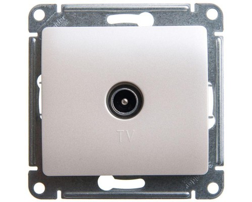 Механизм розетки TV Glossa 4DB проходной перламутр SchE GSL000692