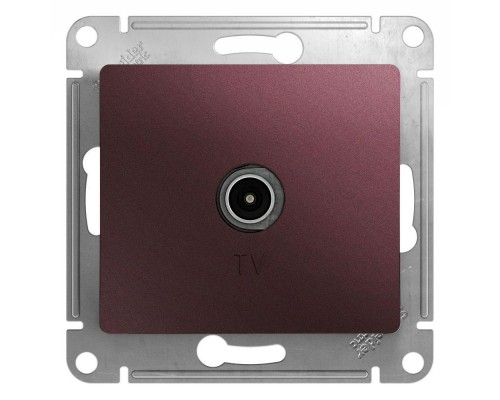 Механизм розетки TV Glossa оконечной 1DB баклажан. SchE GSL001191