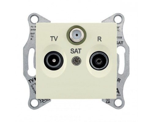 Механизм розетки TV-R-SAT 1-м СП Sedna оконечная беж. SchE SDN3501347