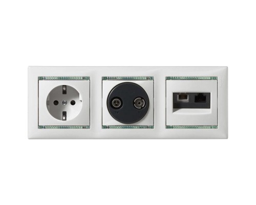 Механизм розетки TV-R СП Valena проходная 1.5дБ сл. кость Leg 774332
