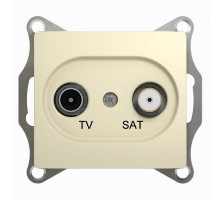 Механизм розетки TV-SAT 1-м СП Glossa 1DB беж. SchE GSL000297