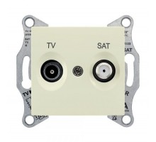 Механизм розетки TV-SAT 1-м СП Sedna оконечная беж. SchE SDN3401647