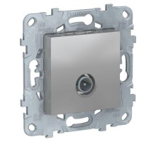 Механизм розетки TV UNICA NEW одиноч. алюм. SchE NU546230