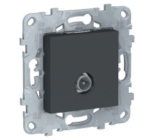 Механизм розетки TV UNICA NEW проходная антрацит SchE NU546354
