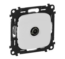 Механизм розетки TV проходной Valena Allure 1 выход 1.5дБ/14дБ 0-2400МГц с лиц. панелью бел. Leg 753761