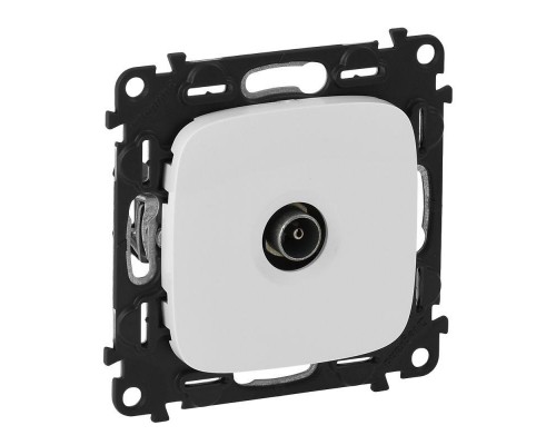 Механизм розетки TV проходной Valena Allure 1 выход 1.5дБ/14дБ 0-2400МГц с лиц. панелью бел. Leg 753761