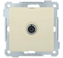 Механизм розетки TV СП BOLERO РТВ10-0-Б проход. крем. ИЭК EAB12-K33