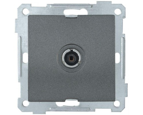 Механизм розетки TV СП BOLERO РТВ11-0-Б оконечной антрацит ИЭК EAB11-K95