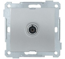 Механизм розетки TV СП BOLERO РТВ11-0-Б оконечной серебр. ИЭК EAB11-K23