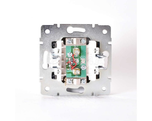 Механизм розетки TV СП KARINA проходная черн. бархат LEZARD 707-4288-129