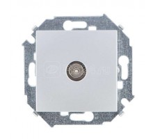 Механизм розетки TV СП Simon15 одиночная алюм. Simon 1591475-033