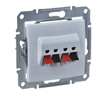 Механизм розетки аудио 2-м СП Sedna бел. SchE SDN5400121