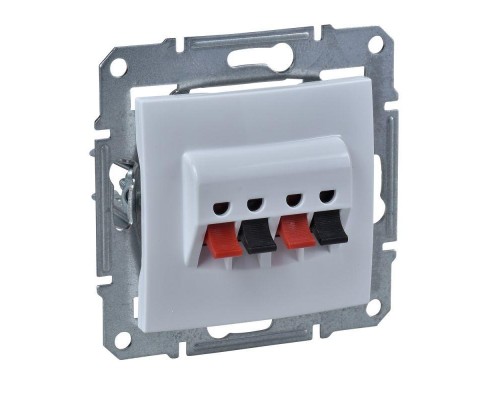 Механизм розетки аудио 2-м СП Sedna бел. SchE SDN5400121