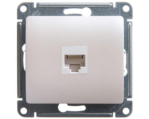Механизм розетки комп. 1-м Glossa RJ45 CAT.5E перламутр SchE GSL000681K
