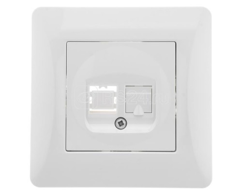 Механизм розетки комп. 1-м RJ45 СП Ugra бел. GUSI С11К1-001