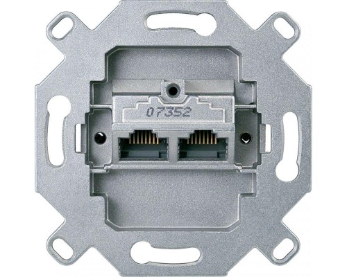 Механизм розетки комп. 2-м СП Merten RJ45 8/8 кат. CAT.6 антик SchE MTN465706