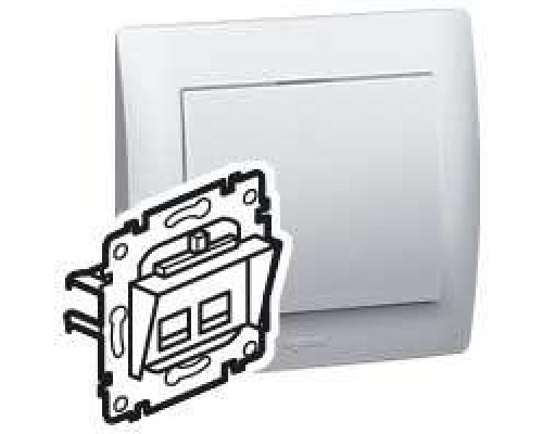 Механизм розетки комп. СП Galea Life RJ45 CAT.6 UTP 2 вых. Leg 775823