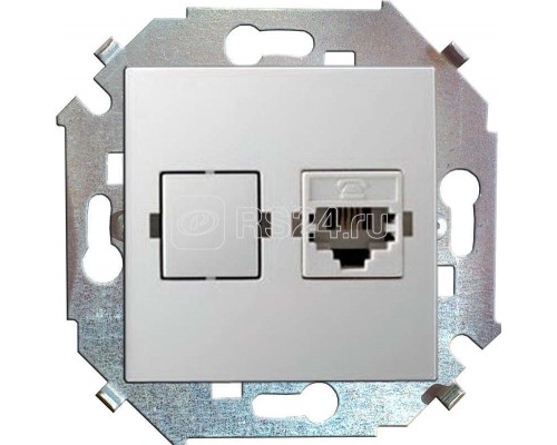 Механизм розетки комп. СП Simon15 RJ45 бел. Simon 1591598-030