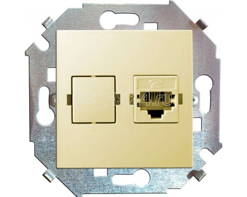 Механизм розетки комп. СП Simon15 RJ45 сл. кость Simon 1591598-031