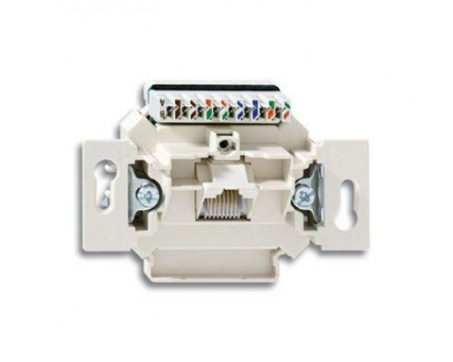 Механизм розетки комп. + телеф. 1 пост UAE 8 пол. RJ45 CAT.6E неэкранированная до 250МГц ABB 2CKA000230A0469
