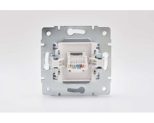 Механизм розетки компьютерн. 1-м СП KARINA RJ45 бел. LEZARD 707-0288-139