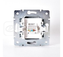 Механизм розетки компьютерн. 1-м СП KARINA RJ45 серебро мат. LEZARD 707-4388-139