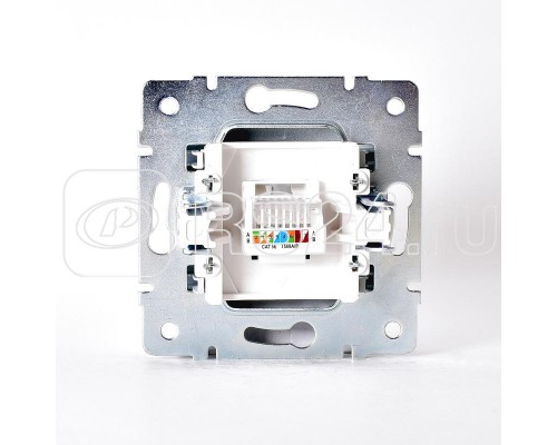 Механизм розетки компьютерн. 1-м СП KARINA RJ45 серебро мат. LEZARD 707-4388-139