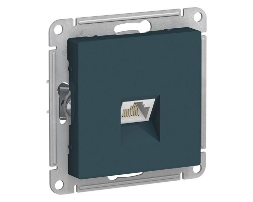 Механизм розетки компьютерной ATLASDESIGN RJ45 кат. 6А изумруд SchE ATN000886