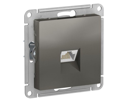 Механизм розетки компьютерной ATLASDESIGN RJ45 кат. 6А сталь SchE ATN000986