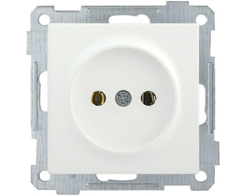 Механизм розетки СП BOLERO РС10-1-0-Б 10А без заземл. бел. ИЭК ERB10-K01-10-1