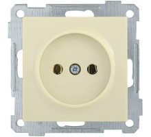 Механизм розетки СП BOLERO РС10-1-0-Б 10А без заземл. крем. ИЭК ERB10-K33-10