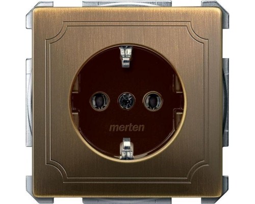 Механизм розетки СП Merten без защ. шторок с заземл. SchE MTN2401-4143