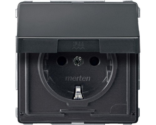 Механизм розетки СП Merten с защ. крышкой SchE MTN2310-7214