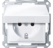 Механизм розетки СП Merten с защ. крышкой защ. шторки с заземл. IP44 SchE MTN2314-0325