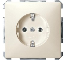Механизм розетки СП Merten с заземл. беж. SchE MTN2301-4044