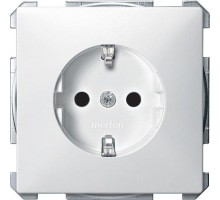 Механизм розетки СП Merten защ. шторки с заземл. бел. SchE MTN2300-4019