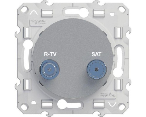 Механизм розетки СП R-TV-SAT Odace алюм. SchE S53R454